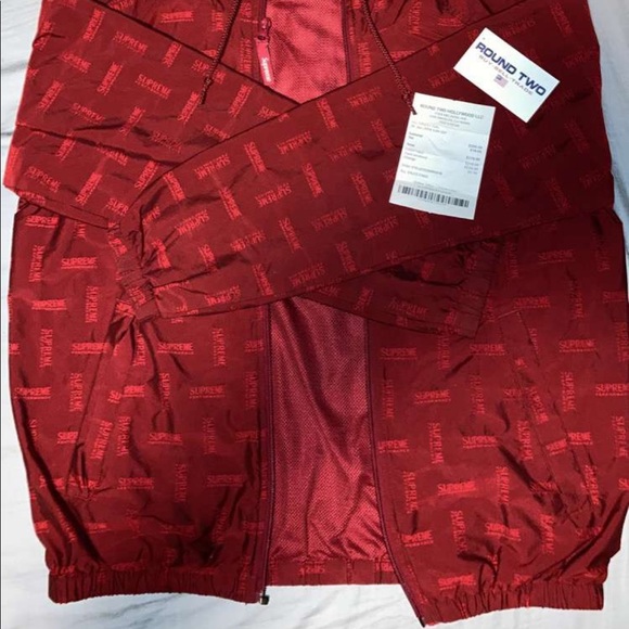 Supreme Windbreaker with Red Supreme All Over - Picture 2 of 7
